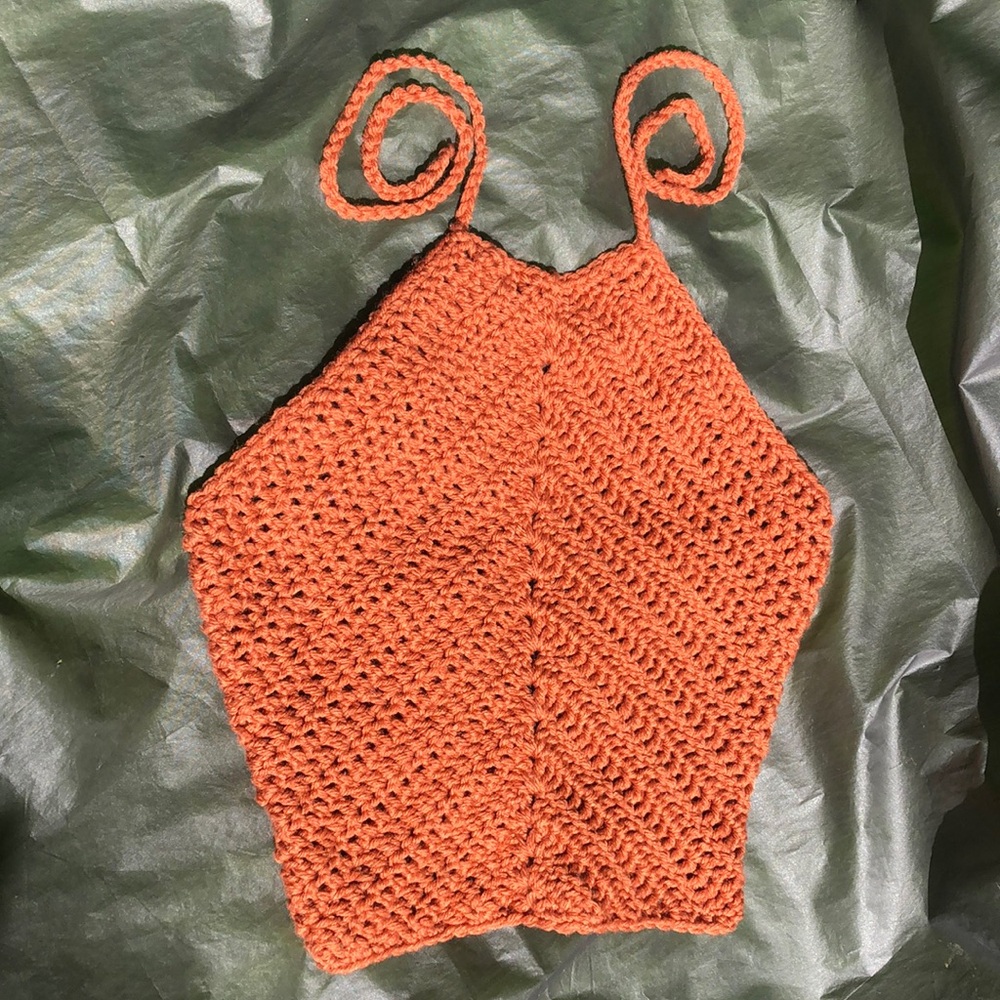 Handmade crochet halter top